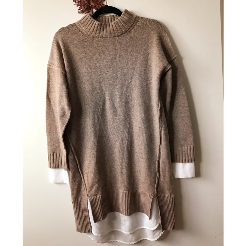 New Brochu Walker tan wool/cashmere dress  ✨